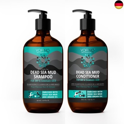 Totes Meer Schlamm Shampoo & Conditioner Set - Anti Haarverlust & Anti