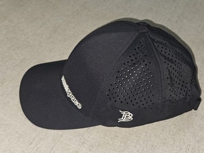 Branded Bills Golf Strapback Cap Hat Black NEXT SPACE 16th Hole Breathable 