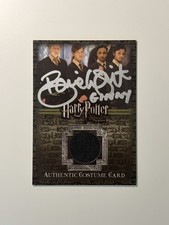 Harry Potter Ginny Weasley SIGNED Costume Card 8/600 Bonnie Wright Autograph COA