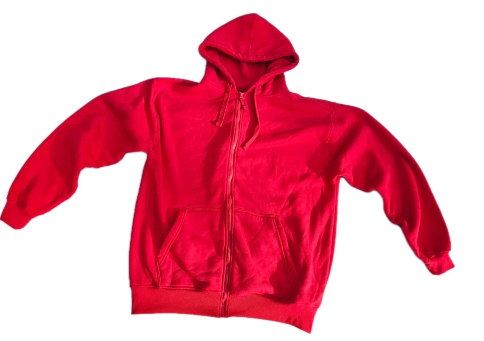 Royal Blue Apparel Hoodie Men's XL Red Full Zip Hoodie