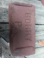 'Corry PA' Paving Brick Made In Corry PA Antique Reclaimed 