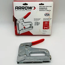 Arrow T72 Wire Cable Staple Gun Wiretacker Insulated Fastener w/ Wire Guide