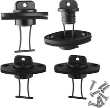 4 Pack Kayak Drain Plug Kit Scupper Bung with Gasket