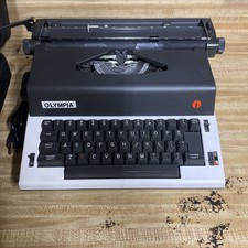 Vintage Olympia Electric Typewriter M-R12 with case Parts ONLY thumbnail