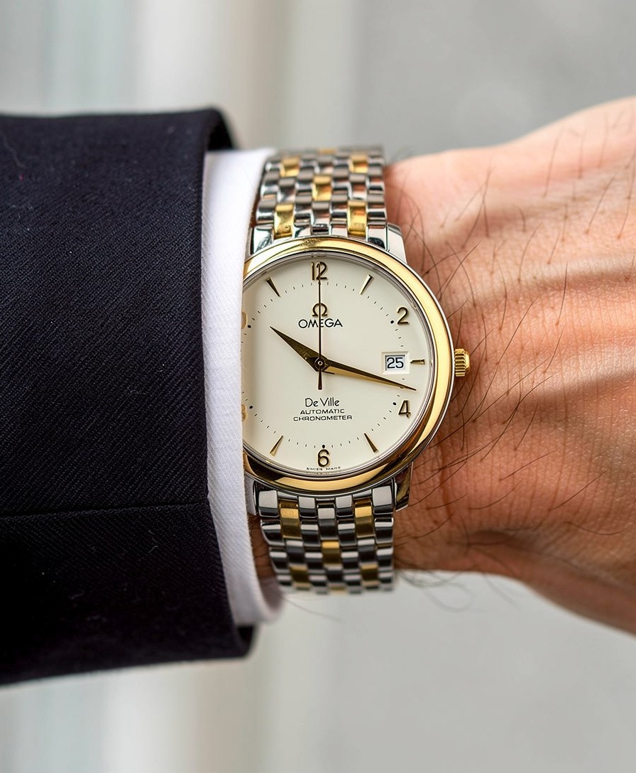 Omega De Ville Prestige Automatic Stainless Steel & 18ct Gold Ref: 4312.21.00 