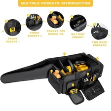 Chainsaw Carrying Case Waterproof Foldable Storage Bag for EGO Dewalt, Greenwork