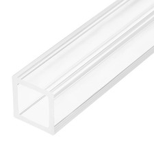1 Pcs 25mmx25mmx3mm Wall Thickness 432mm Long Clear Acrylic Square Tube