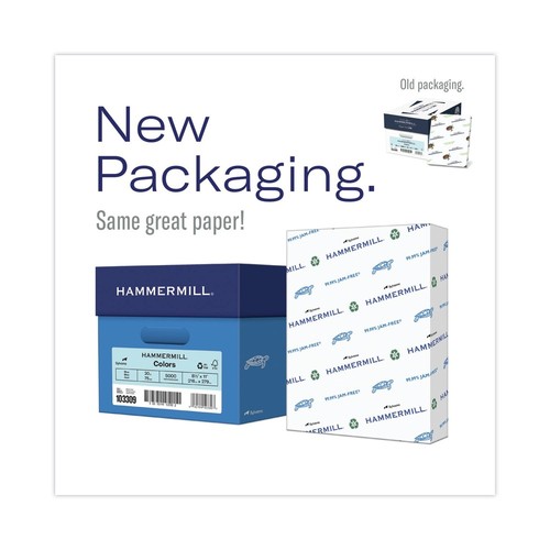 Hammermill 103366 Colors 20 lbs. 8.5" x 11" Print Paper - Green (500/RM) New - 第 2/10 張圖片