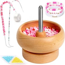 Beading Supplies Set: Easy Spin Bead Tool with Needles and 2000 Beads