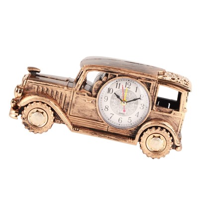 Bronze Multi Function Desk Alarm Clock Classical Vintage Car Alarm Clock Gift