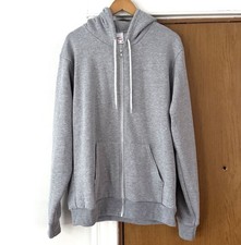 Los Angeles Apparel F Series Full Zip Hoodie Heather Gray Men’s L Made in USA