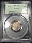 1910 Barber Silver Dime 10c PCGS AU55 About Uncirculated