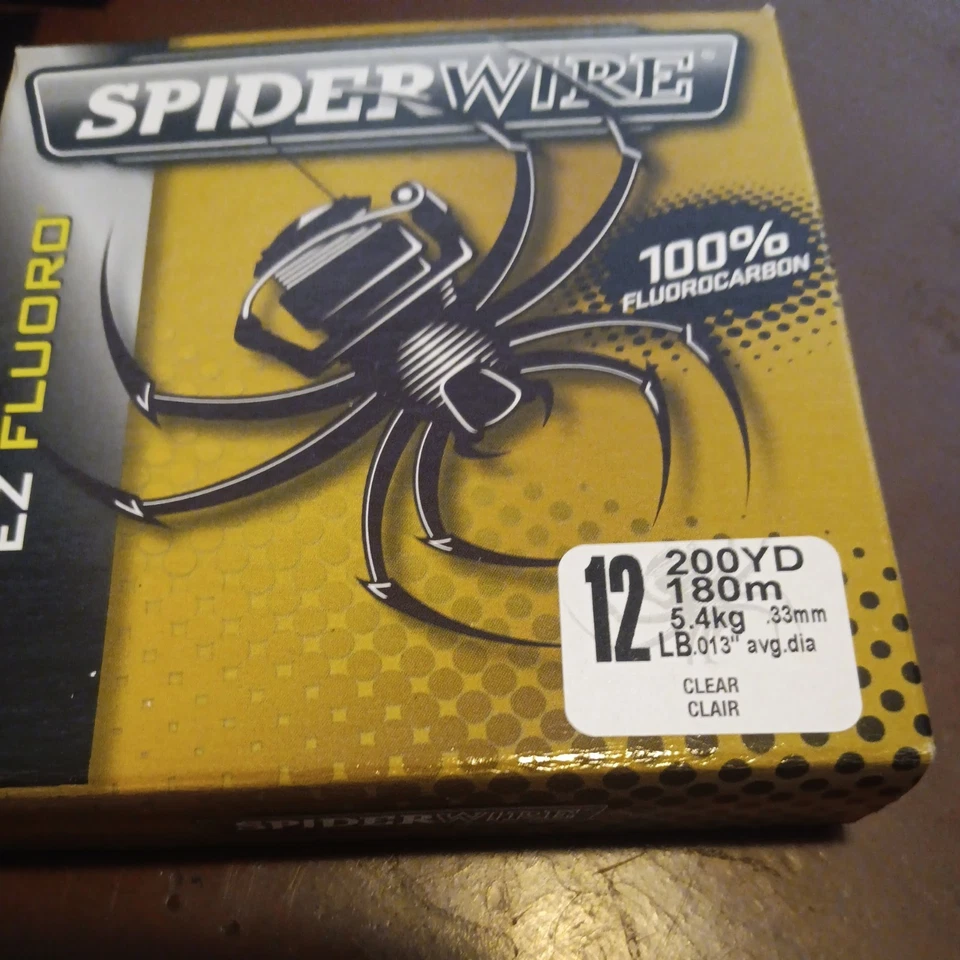 Araña Alambre Monofilamento Fluorocarbono Lote de 9 Surtido Nuevo en Caja Foto 2 de 4