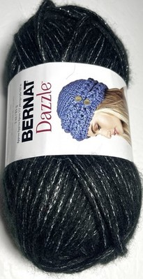 BERNAT DAZZLE YARN .1pk. BLACK DIAMOND. I COMBINE SHIPPING, Read Details