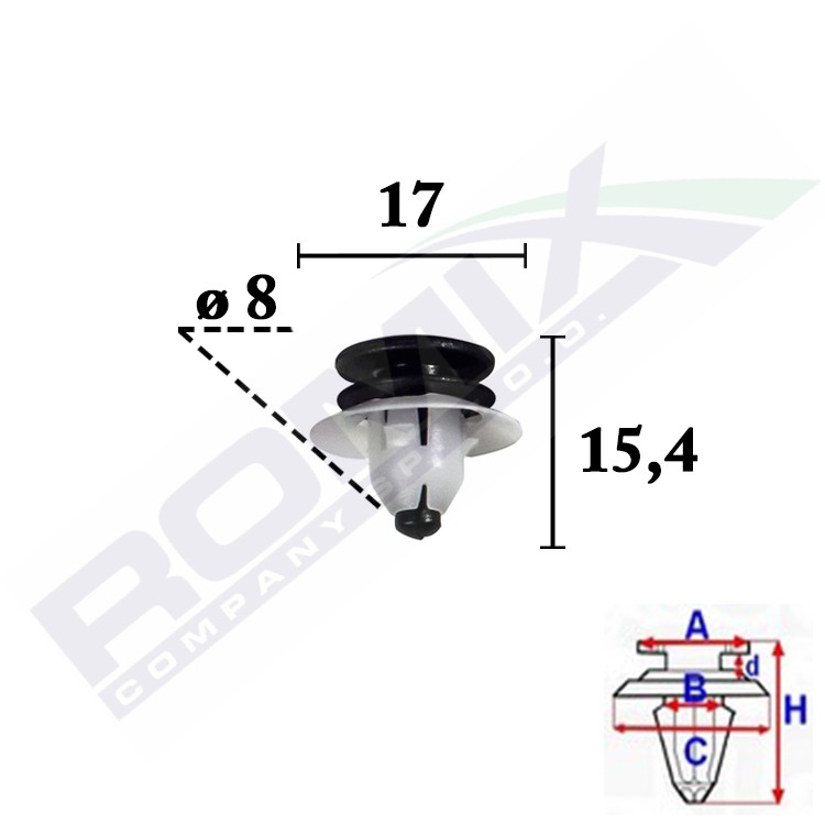 4x ✅Fits ROMIX C70524 upholstery clip 10pcs Volvo ⭐UK Seller⭐ - Image 8