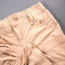 REI Co-op Convertible Hiking Camping Utility Pants Tan Zip Off Cargo Women's 8