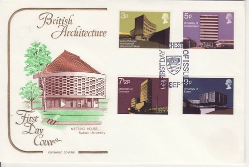 GB Stamps First Day Cover Modern University Buildings, education COTSWOLD 1971
