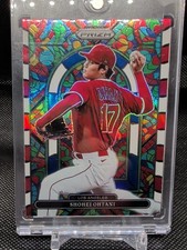 2022 Prizm Shohei Ohtani Red White & Blue #SG-3 Stained Glass Prizm⚾MVP/Dodgers 