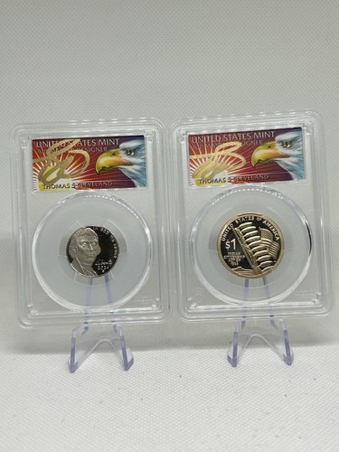 2024-S Nickel (low Mint) & 2024-S Native PCGS PR70 DCAM Thomas Cleveland. 🇺🇸✨ - Picture 1 of 5