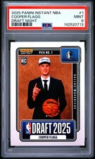 2025 PANINI INSTANT NBA DRAFT NIGHT #1 COOPER FLAGG PSA 9