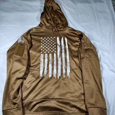 Rothco Mens Extra Large USA Flag Tactical Concealed Carry Hoodie Pullover