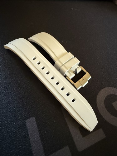 Monstraps FKM Rubber White Strap 20mm