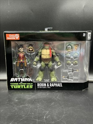 DC Collectibles Batman vs TMNT Robin & Raphael Action Figure 2 Pack Gamestop New