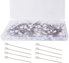 200Pcs Assorted Pearl Pins Set, Teardrop Pearl Head Sewing Pins, 2.1In Corsage a