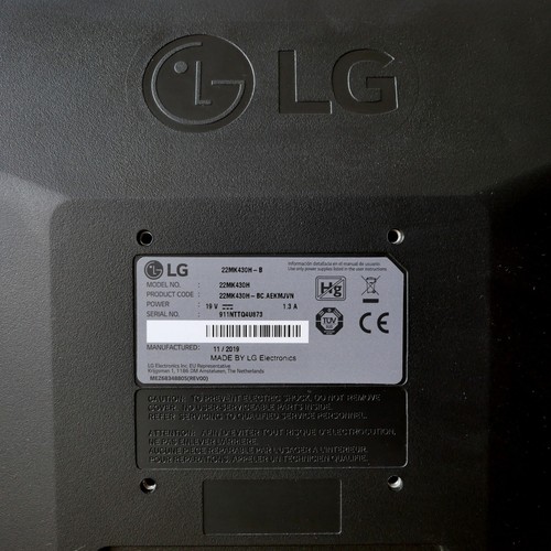 LG 22MK430H-B 22" 75Hz Full HD LED Monitor HDMI VGA With Power Supply (Used) - Picture 5 of 5