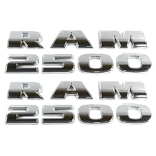 OEM Set of 2 11-26 RAM 2500 + Promaster Chrome Door Emblem Nameplate 68210905AA