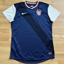 TEAM ISSUE USMNT Jersey 2012 USA US Soccer NIKE Away Shirt Womens Small Blue PI