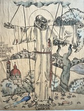 Saint Francis Of Assisi Emile Bernard Religious Lithograph 19th Century