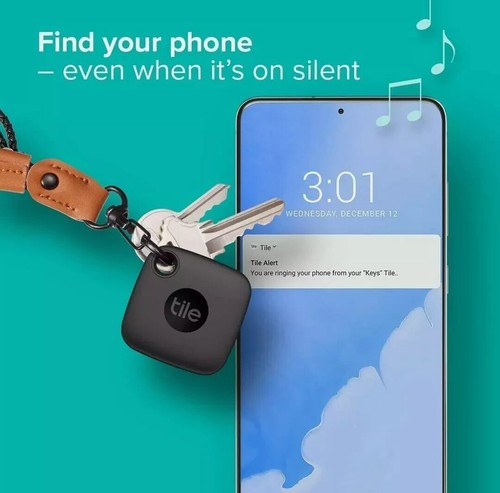 Tile Mate (2022) Bluetooth Item Finder, single pack, BNIB, key ring - Photo 5 sur 5