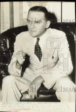 1970 Press Photo Senator Gerald Nye interviewed by press in Washington.