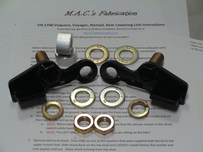 Kawasaki Vulcan VN 1700 Voyager Lowering link kit 10 11 12 13 14 15 16 17 18 19