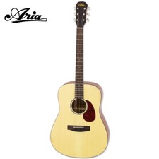 Aria 111 Series Spruce Top Full Size Acoustic Dreadnought Guitar - Matte Natural