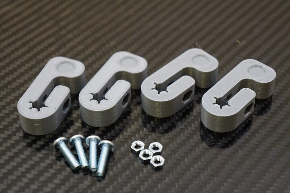 Clips de estante IKEA Detolf - Añadir estantes / Cambiar altura de estante (paquete de 4-24) PLATEADO Foto 4 de 4