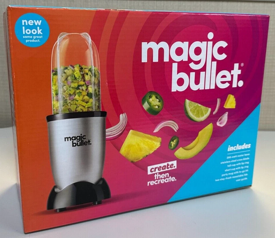 The Original Magic Bullet Mini 11-Piece Set Blender & Mixer in Small - Silver
