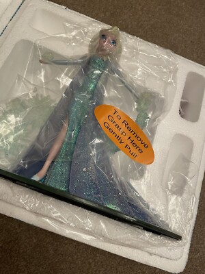 DISNEY FROZEN ELSA SNOW QUEEN FIGUR LET IT GO LIMITIERT SWAROVSKI IN HAND NEU