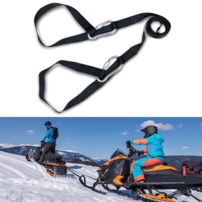 Tow Straps with Hooks Emergency Towing Cable Traction Cord for Snowmobile