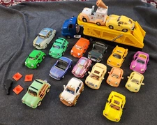 Chevron Techron Cars semi Truck and 17 cars