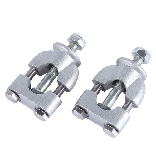 Universal 22mm 7/8" Aluminum Motorcycle Handlebar Risers Handle Bar Mount Clamps - Picture 2 of 7