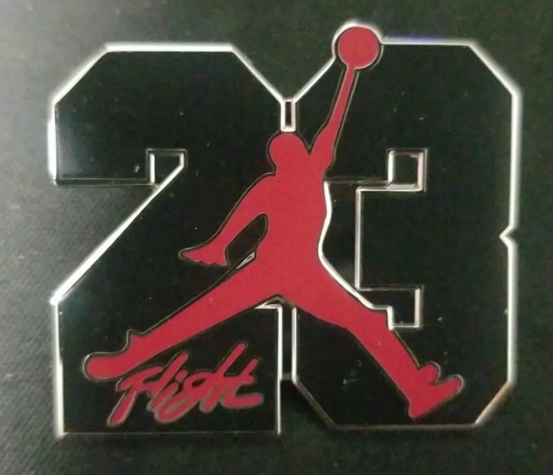 Michael Jordan 23 Flight Hat Pin 1 1 2 nch x 1 inch