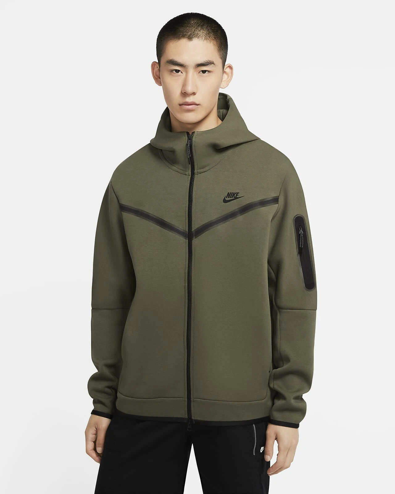 Nike Sportswear Tech Fleece Windrunner Hoodie Sz L Dark Beetroot Black CU4489 63