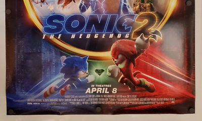 Sonic The Hedgehog 2 - original theatrical movie poster - 27x40 2 Sided