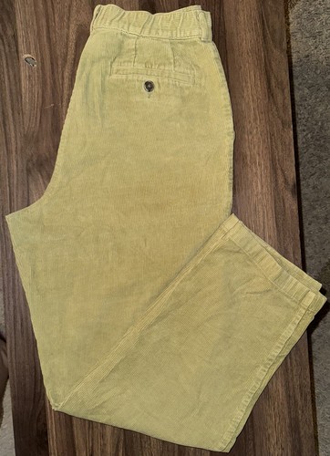 L.L.Bean Womens Green Cotton Corduroy High-Rise Regular Fit Trouser Pant Size 8 - Picture 6 of 7