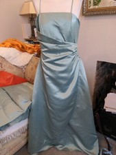 BHS Gorgeous Wedding Collection Evie Green Satin With Straps 16 Years (12) Prom