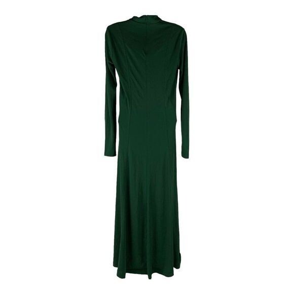 専用 zassi macra Zara Long Green Maxi Dress With Long Sleeves & High Neckline