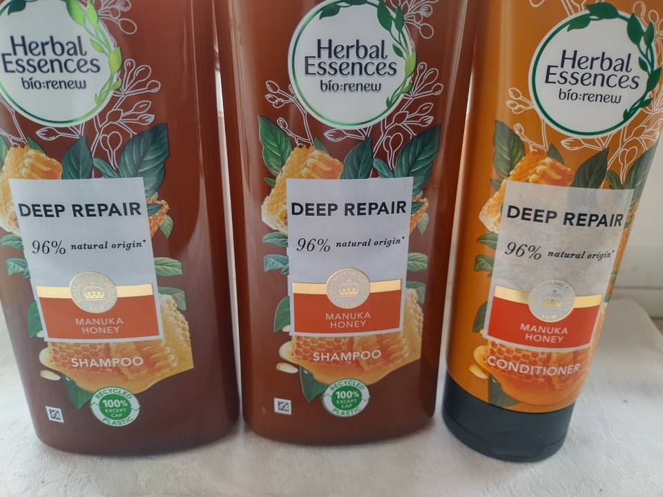 Herbal Essences Manuka Honey Shampoo x2 + 1 Conditioner eBay