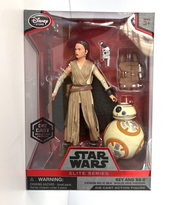 Disney Store Star Wars Force Awakens Rey BB8 Elite Series In Box Die ...